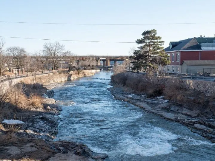 Ganaraska River in Port Hope, Ontario