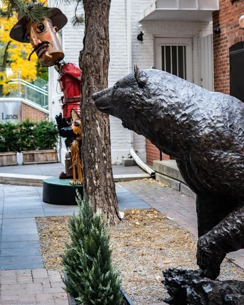 Bear Sculpture at Bloor-Yorkville in Toronto, Ontario
