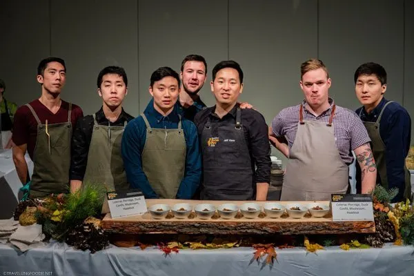Chef Jeff Kang and Canis Restaurant Team at Canada's Great Kitchen Party in Toronto, Ontario