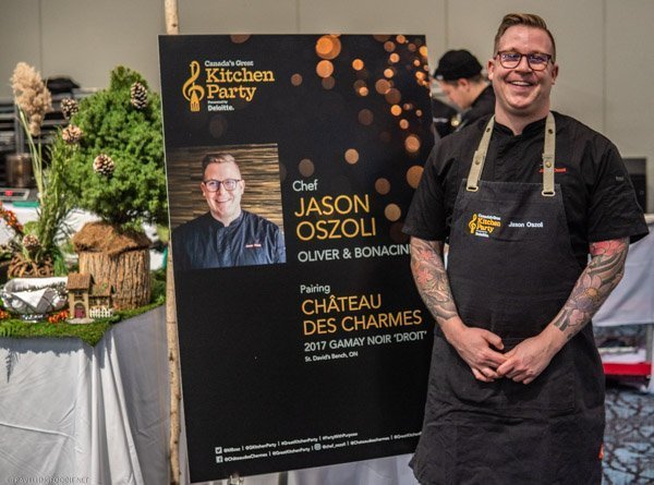 Chef Jason Oszoli at Canada's Great Kitchen Party in Toronto, Ontario