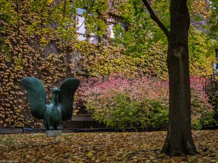 Sculpture in Ryerson University's Kerr Hall Quad in Toronto, Ontario