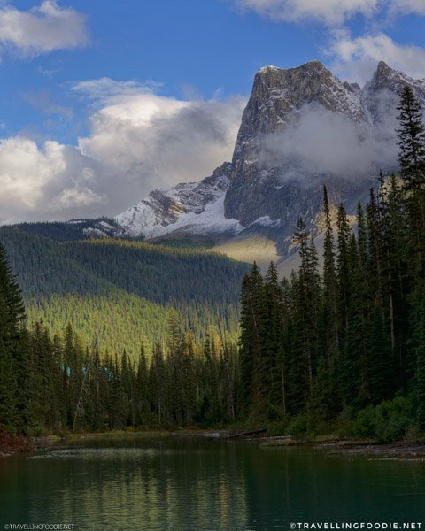 Emerald Lake with Mount Burgess at Yoho National Park, British Columbia, Canada