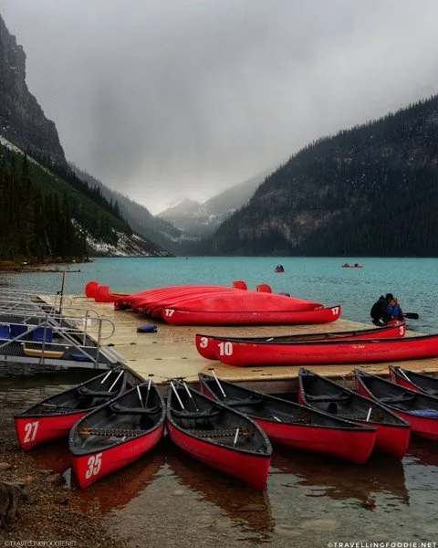 Canoe Rental at Lake Louise in Banff National Park, Alberta, Canada