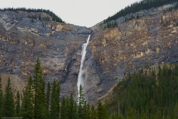 Horizontal View of Takakkaw Falls in Yoho National Park, British Columbia, Canada