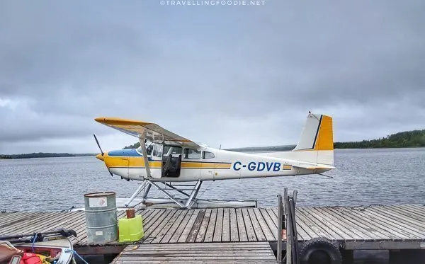 Side view of the float plane