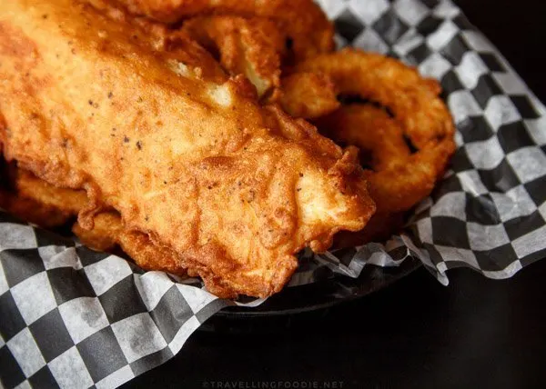 Alaskan Halibut Fish & Chips at Baked and Battered in Haliburton, Ontario