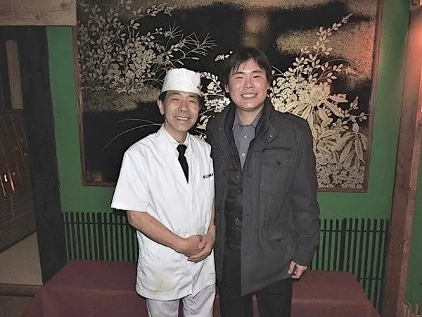 Chef Masaki Hashimoto with Travelling Foodie at Kaiseki Yu-zen Hashimoto, Toronto