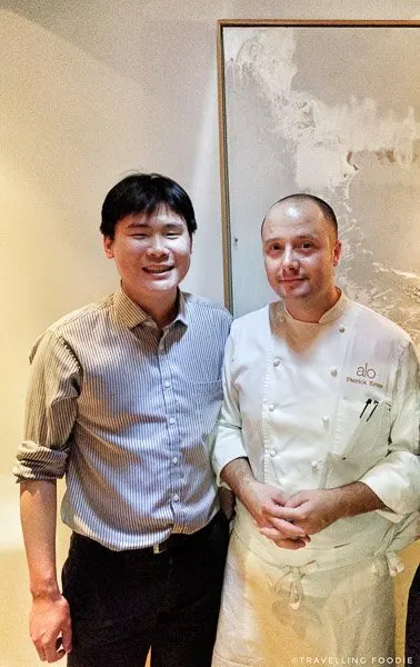 Chef Patrick Kriss and Travelling Foodie Raymond Cua at Alo in Toronto
