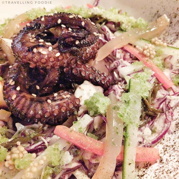 Octopus salad at Doma in Toronto, Ontario