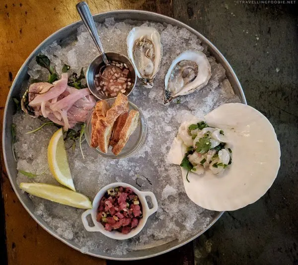 Raw Bar at Edna Restaurant in Halifax, Nova Scotia