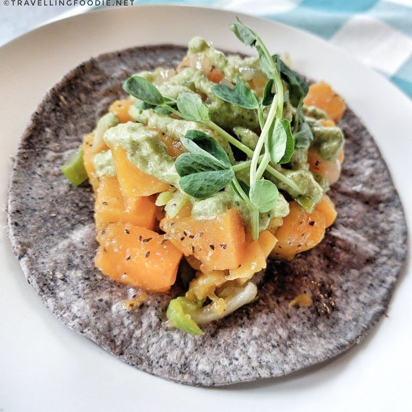 Three Sisters Taco by Chef Paola Solorzano from Santo Pecado at Green Living Show 2017 Media Preview