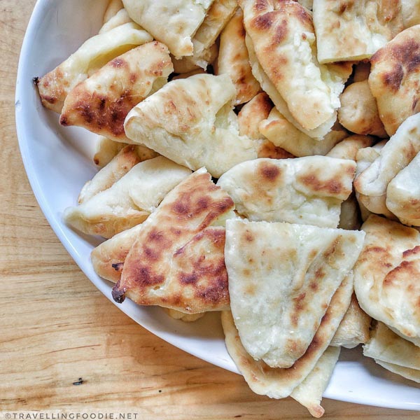 Halloumi Cheese Pita by Chefs Dalal Al Zoubi, Manahel Al Shareef, Ektimal Al Khabouri, Wafa'a Abo Horan from Karam Kitchen