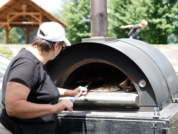 Into the Blue Bakery: Mobile Wood Fired Pizza at Haliburton County Farmers' Market in Haliburton, Ontario