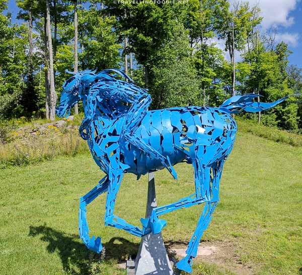 Kennisis: Horse and Rider by William Lishman at Haliburton Sculpture Forest