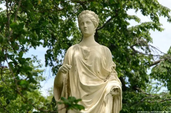 Roman goddess Ceres statue at Halifax Public Gardens in Halifax, Nova Scotia