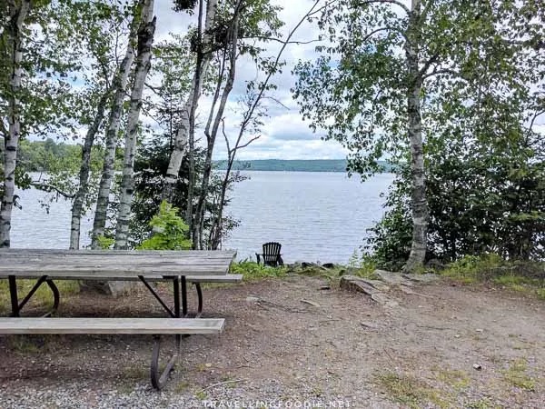 Halls Lake picnic area in Algonquin Highlands, Ontario