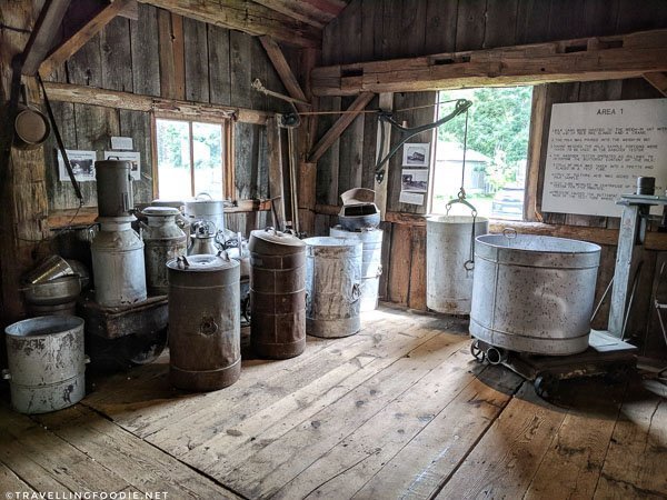 Area 1 inside Ingersoll Cheese Factory Museum in Oxford County, Ontario