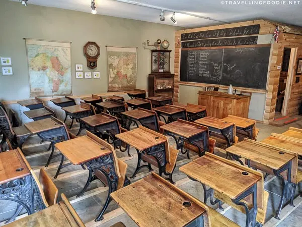 1900 classroom in Oxford County Museum School at Ingersoll Cheese & Agricultural Museum in Oxford County, Ontario