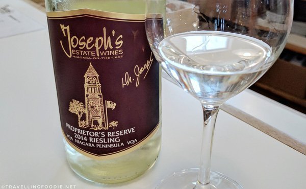 Proprietor’s Reserve 2014 Riesling at Joseph's Estate Wines in Niagara-on-the-Lake, Ontario