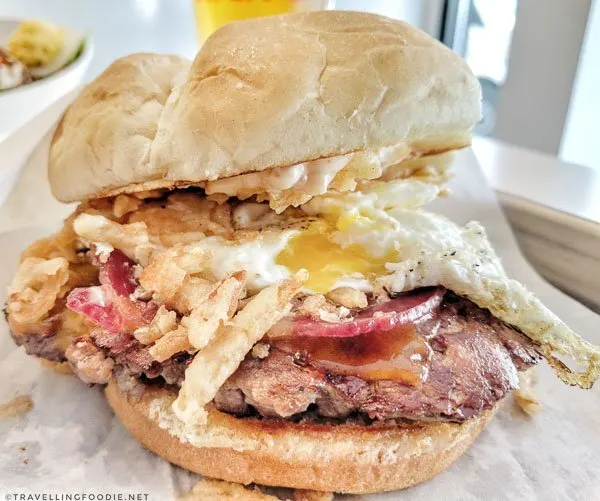 Barnyard Burger from Krave Burger in Halifax, Nova Scotia