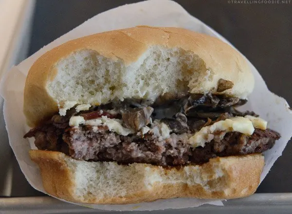 Bacon & Blue Burger from Krave Burger in Halifax, Nova Scotia