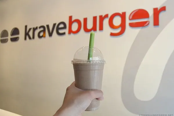 Hazelnut Express Milkshake from Krave Burger in Halifax