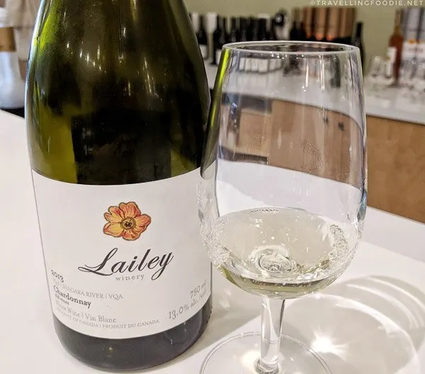 2013 Chardonnay Curious at Lailey Winery in Niagara-on-the-Lake, Ontario