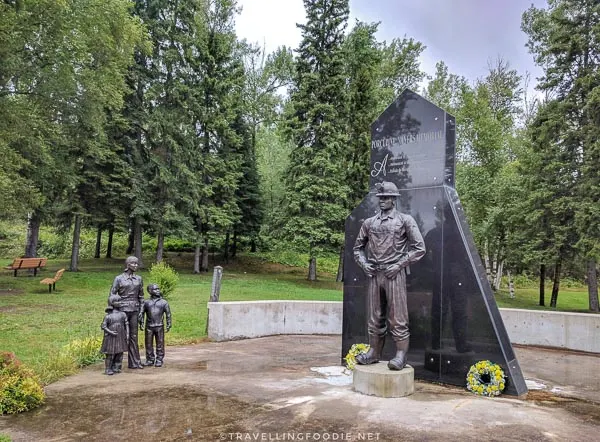 Porcupine Miner's Memorial at McIntyre Park in Timmins, Ontario