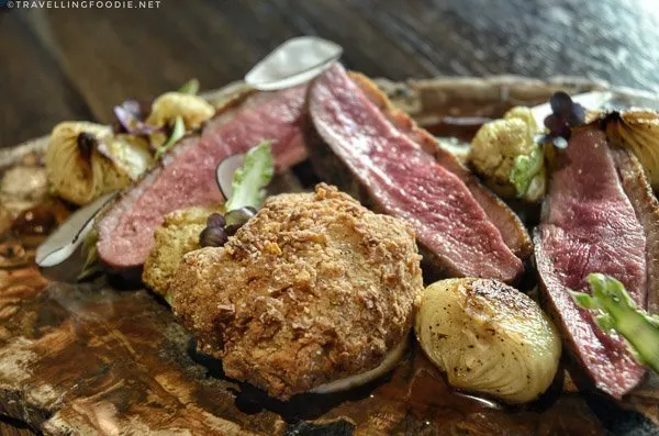 duck breast and sweetbreads at Orsay in Jacksonville, Florida