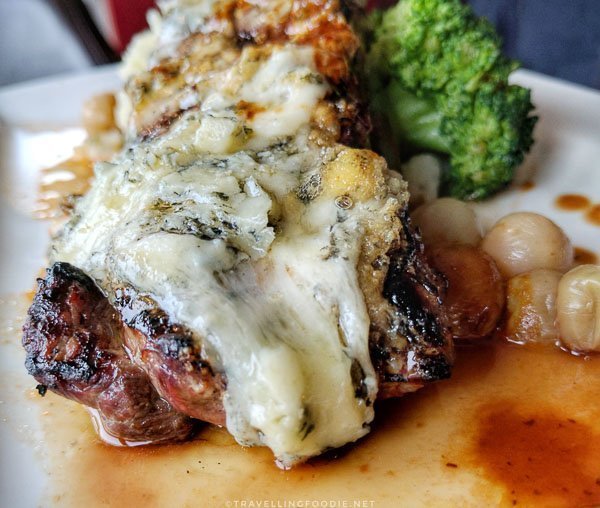 Bison Striploin at Rhubarb Restaurant in Minden, Ontario