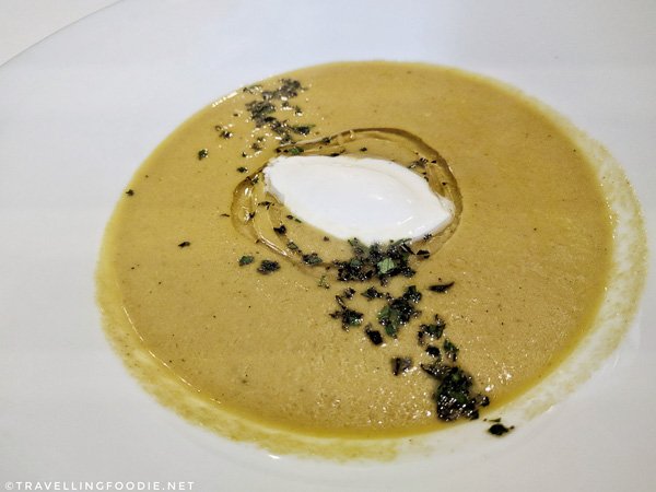 Mushroom soup at SixThirtyNine in Woodstock, Oxford County, Ontario