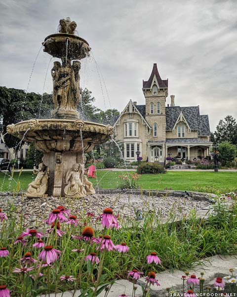 Outside The Elm Hurst Inn and Spa in Ingersoll, Oxford County, Ontario