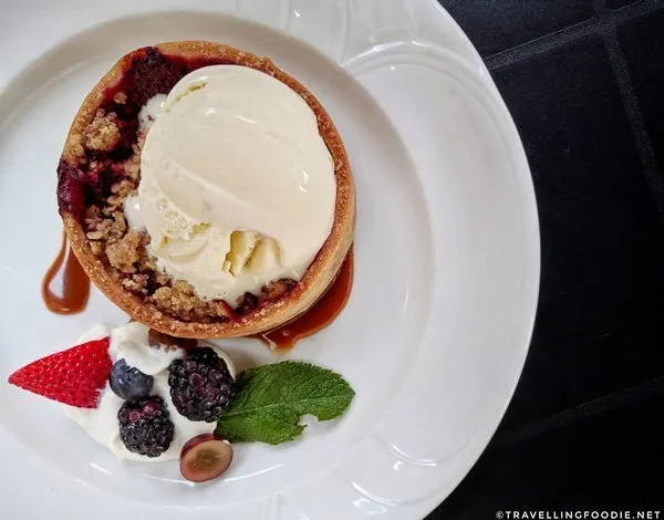 Hazelnut Tart at The Elm Hurst Inn and Spa in Ingersoll, Oxford County, Ontario