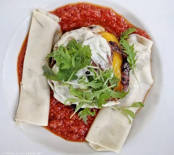 Pasta at The Elm Hurst Inn and Spa in Ingersoll, Oxford County, Ontario