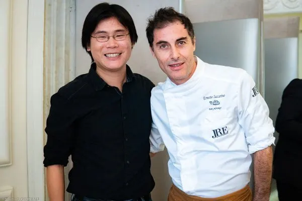 Travelling Foodie Raymond Cua with Michelin Star Chef Ernesto Iaccarino