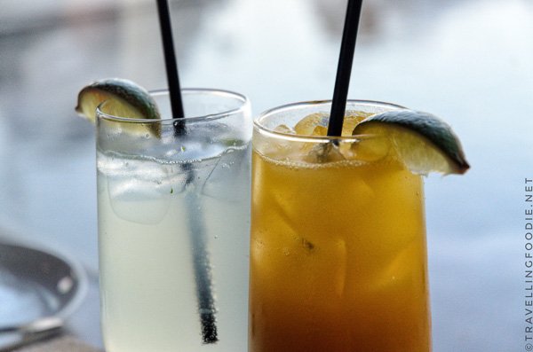 Cocktails at AquaTerra in Kingston, Ontario