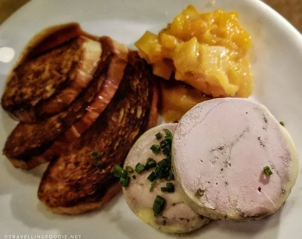 Foie Gras Terrine at Auguste Restaurant in Eastern Townships, Quebec