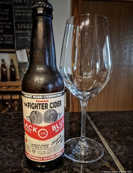 Fighter Cider at Blueberry Hill Estates in St. Williams, Norfolk County, Ontario