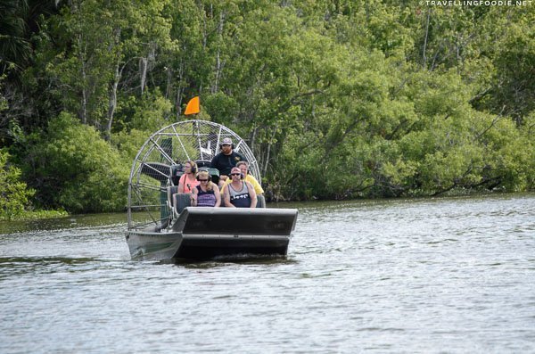 Airboat in Spring Garden Run at De Leon Springs State Park