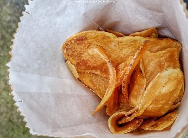 Duck Fat Chips at Fête des vendanges Magog-Orford in Eastern Townships, Quebec