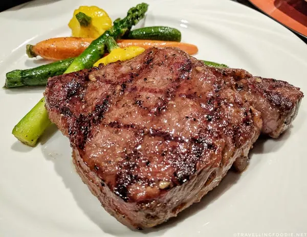 Wagyu Ribeye Steak at Ise-Shima Restaurant in Miyako Hybrid Hotel in Torrance, California