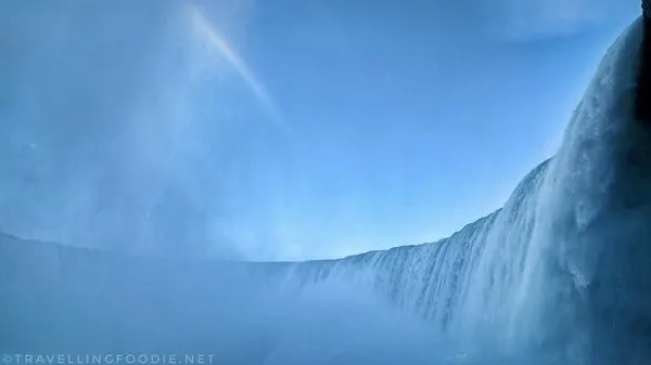 Journey Behind The Falls with Rainbow in Niagara Falls, Ontario