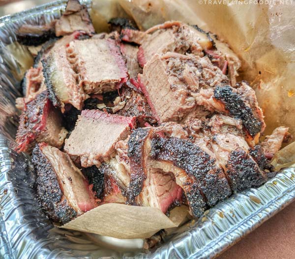 Brisket from La Barbecue in Austin, Texas
