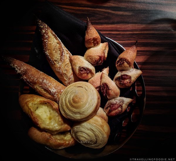 Bread Basket at L'Atelier de Joel Robuchon Montreal