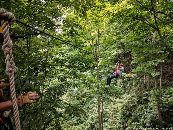 Zip Line at Long Point Eco Adventures in St. Williams, Norfolk County, Ontario