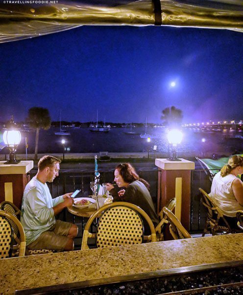 View of Matanzas River from Meehan's Irish Pub in St. Augustine, Florida