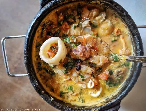 Moquequinha Mariscos (shellfish combo) at Moqueca Brazilian Restaurant in Thousand Oaks, California