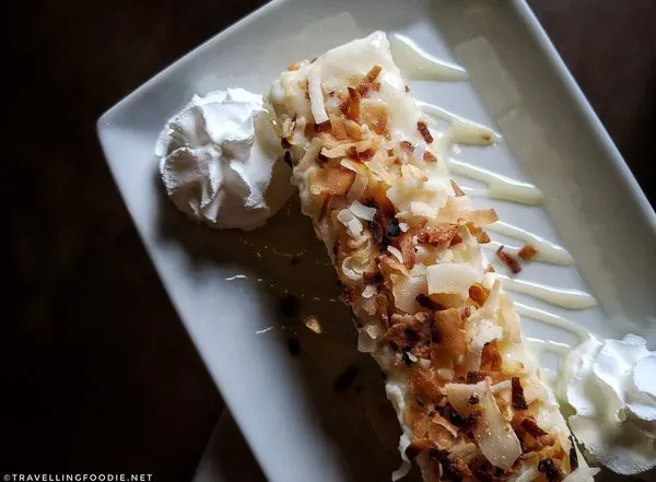Kuchen de Tapioca Cake at Moqueca Brazilian Restaurant in Thousand Oaks, California