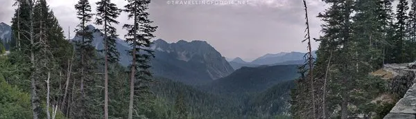Panoramic view from overlook at Mount Rainier National Park, one of the best Nature Attractions in Washington, USA