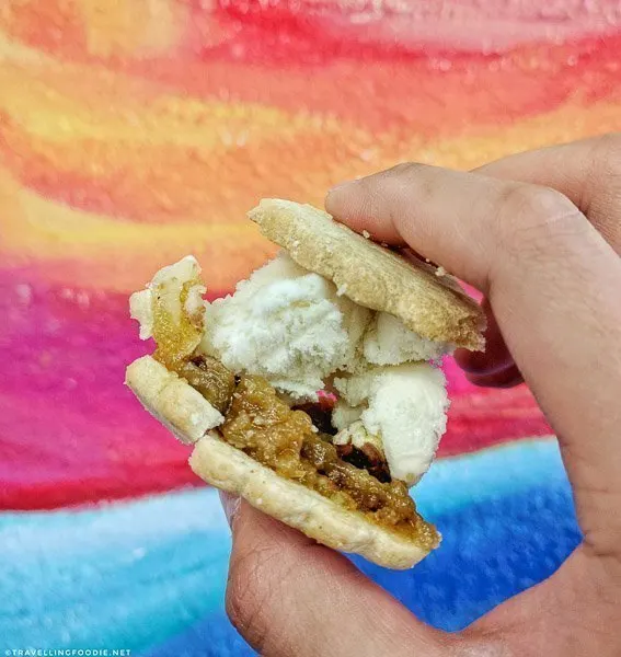 Pecan Pie Ice Cream Sandwich at Peace Pie in St. Augustine, Florida